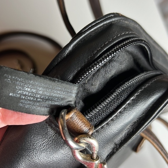 Liz Claiborne Vintage 80’s Crossbody Brown/Black Purse - Picture 10 of 11